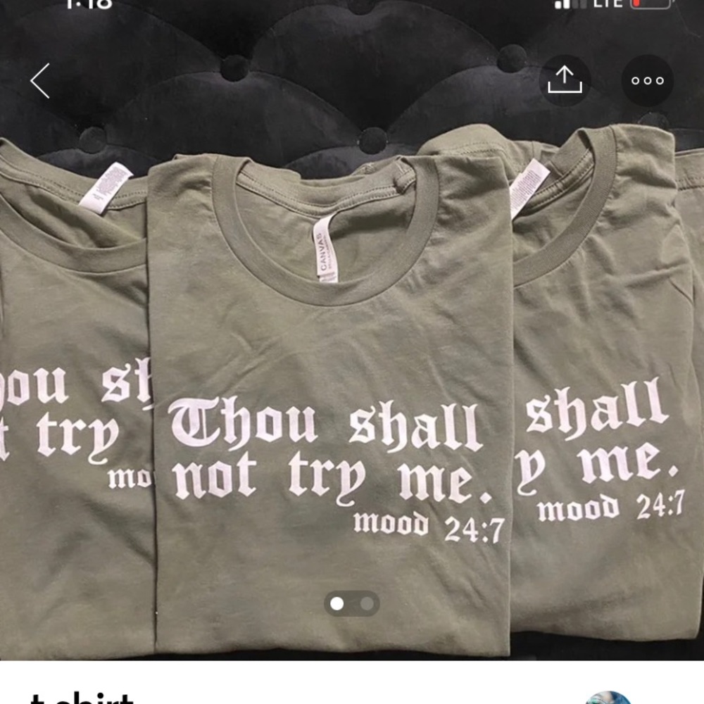 Thou shall not try me tshirts